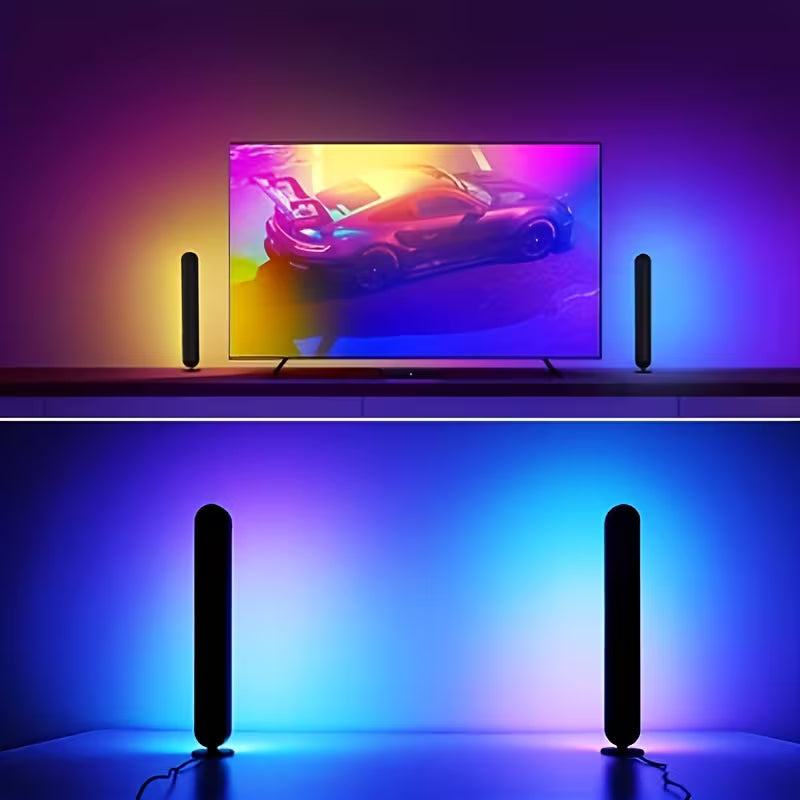 Smart RGB LED Atmosphere Light Bars | Dual Pack with Remote Control