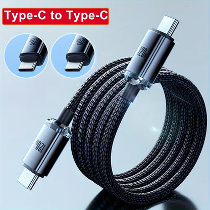 ApexCharge 120W Ultra-Fast USB-C to USB-C Braided Cable
