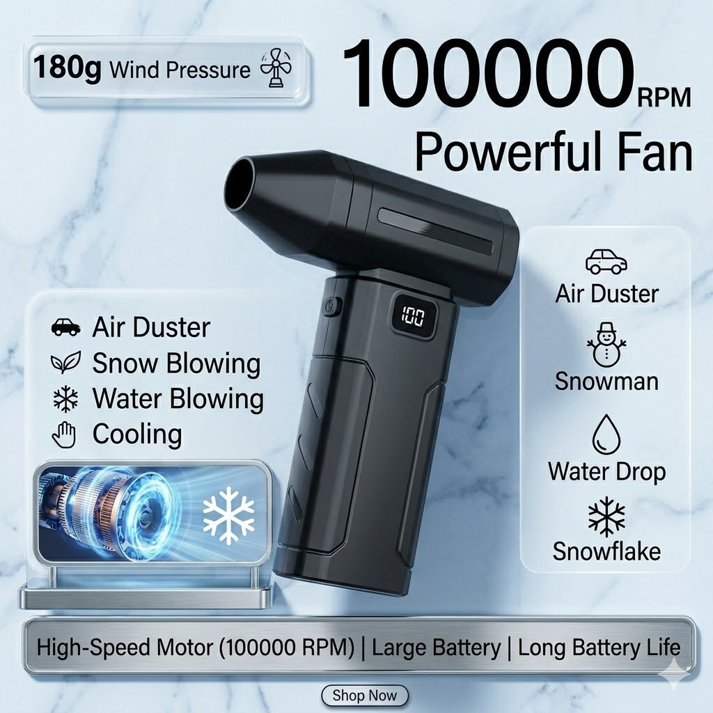 The Tech-Focused: Ultra-Compact 100k RPM Cordless Power Duster