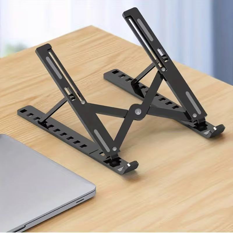 Adjustable Aluminum Laptop Stand – Ergonomic Multi-Angle Portable Riser