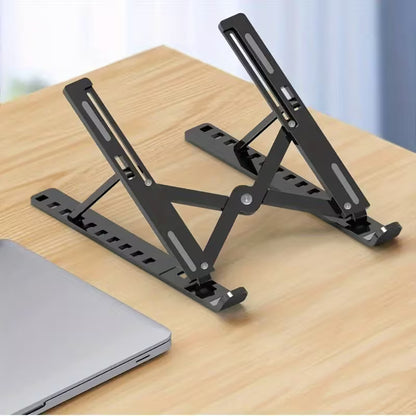 Adjustable Aluminum Laptop Stand – Ergonomic Multi-Angle Portable Riser