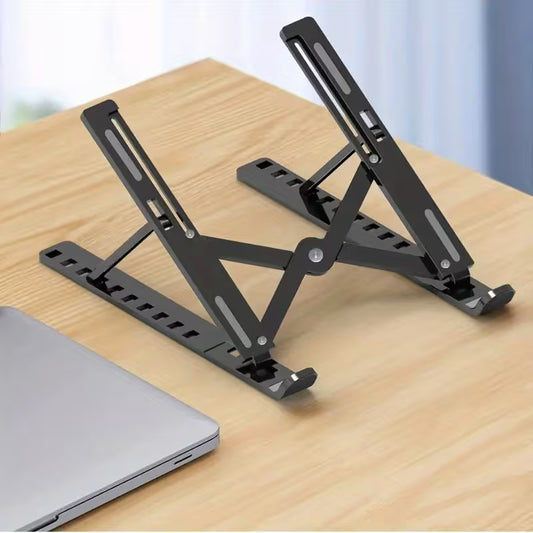 Adjustable Aluminum Laptop Stand – Ergonomic Multi-Angle Portable Riser